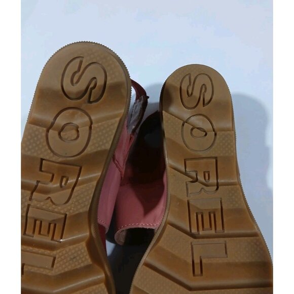 Sorel Joanie II Wedge Sandals Size 8 Pink Casual Leather Beach NL3556-224 - Picture 13 of 13
